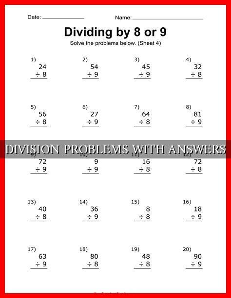 Solving Division Problems 的图像结果