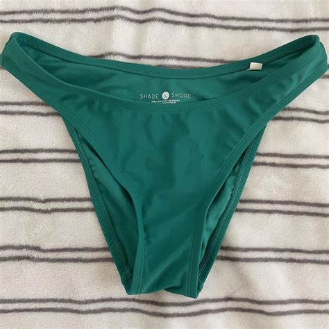 Shade & Shore Women's Green Bikini-and-tankini-bottoms | Depop