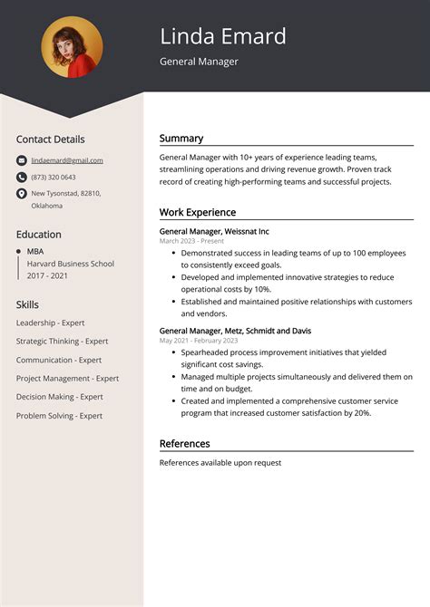 General Manager CV: Sample & Guide [Entry Level + Senior Jobs]