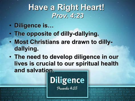 The virtue of diligence | PPT