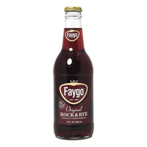 Faygo Rock & Rye 12oz Glass Bottle - Blue Dog Beverage