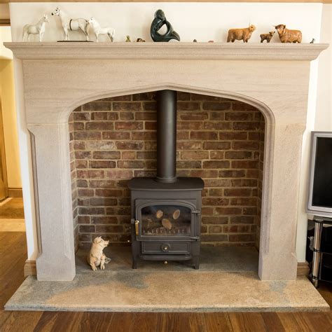 Stone Fireplace Hearth Family Room Remodel Gets New Stone Fireplace