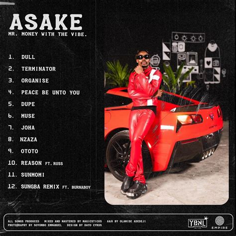 Asake Reveals "Mr. Money With The Vibe" Album Art and Tracklist ...