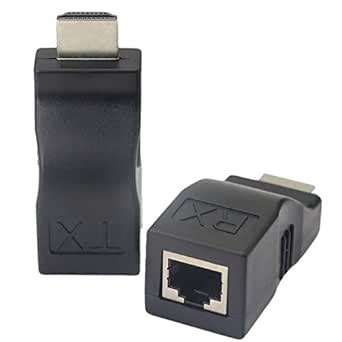 TechGuy4u HDMI Extender, H-COME Up to 100ft HDMI Ethernet Network ...