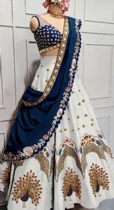 HOUSE OF COMMON Embroidered Semi Stitched Lehenga Choli - Buy HOUSE OF ...