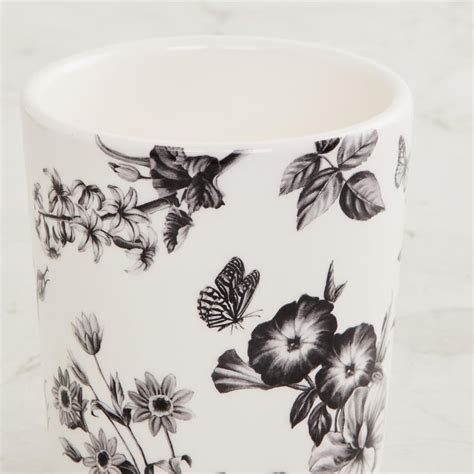 Buy Maris-Botanical White Printed Stoneware Coffee Mug - 500ml from ...