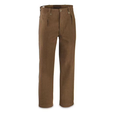 French Military Surplus Heavyweight Wool Pants, New - 738986, Military ...