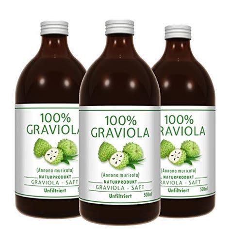 Buy 3 x 100% Soursop Juice - Unfiltered. Vegan .3 x 500ml. 100% Soursop ...