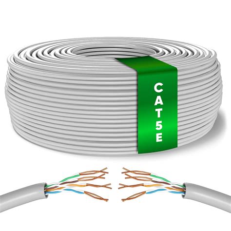 Mr. Tronic 100m Ethernet Network Bulk Cable | CAT5E, AWG24, CCA, UTP ...