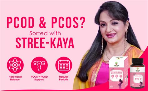 Buy Shivveda Stree-Kaya PCOS+PCOD Supplement, Hormonal Balance Support ...