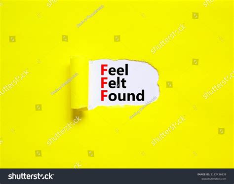 Fff Feel Felt Found Technique Symbol Stock Photo 2172436839 | Shutterstock