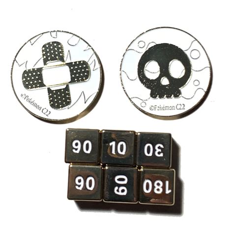 Pokemon Metal Damage Counter And Poison Burn Markers Charizard Ultra ...