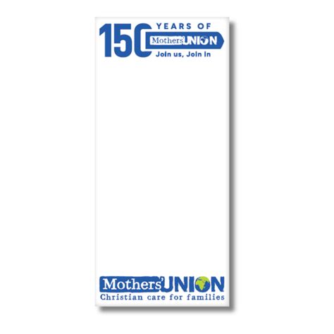 Mothers' Union 150th Anniversary Notepad – Mothers' Union Shop