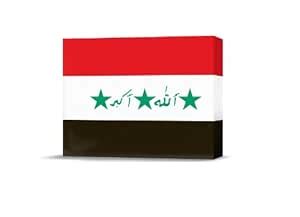 Finest Flags Premium Framed Canvas Art Print, 14 by 20-Inch, Iraq ...