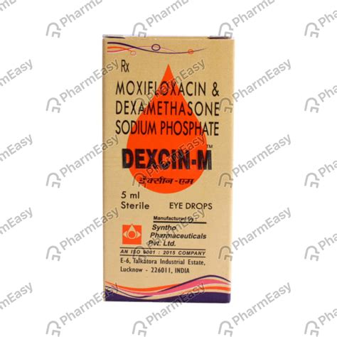 Dexcin M Bottle Of 5ml Eye Drops: Uses, Side Effects, Price & Dosage ...