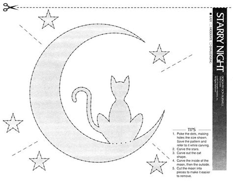 Moon Pumpkin Carving Templates