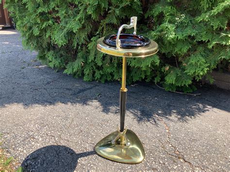 Antique Floor Ashtray Stand