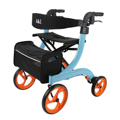 Buy Z-DYQ Walking Frame,Folding Rollator Walker - 4 Wheel Medical ...