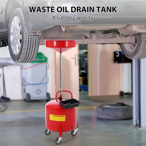 Garvee 8 Gallon Waste Oil Drain Tank, Portable Oil Drain India | Ubuy
