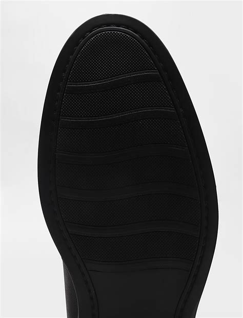 Buy Pure Leather Plain Slip-on Loafers at Marks & Spencer