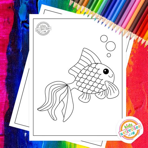 Download These (Free) Rainbow Fish Coloring Pages For Kids
