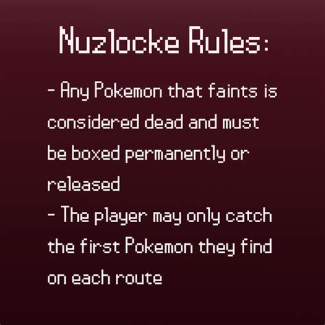 Read Pokemon Shield Nuzlocke :: Nuzlocke Rules | Tapas Community