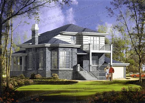 12x12米占地120平方米二层房子设计图_实用美观带阳台小别墅 - 二层别墅设计图 - 轩鼎别墅图纸