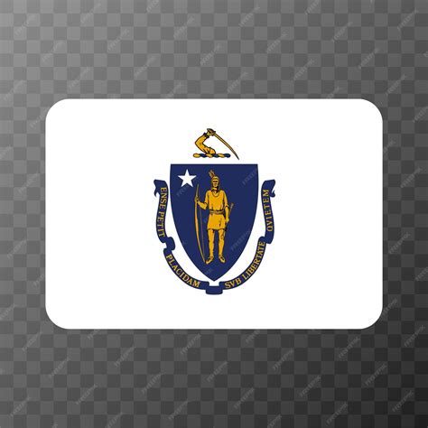 Premium Vector | Massachusetts state flag vector illustration