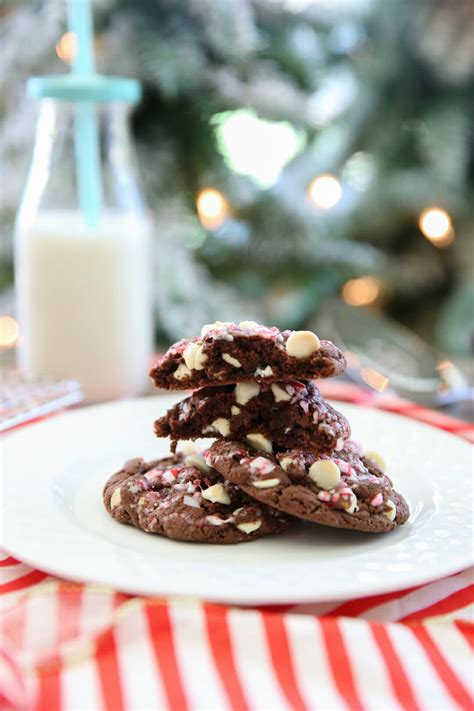 Small Batch Chocolate Peppermint Bark Cookies - Our Best Bites