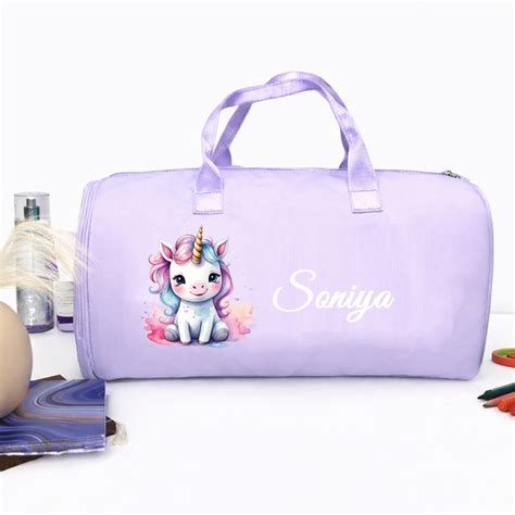 Printed Travel Duffel bag - Unicorn – Popup Kids