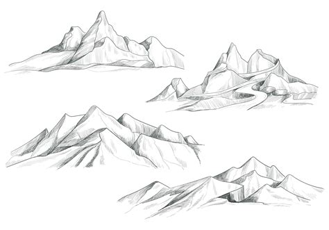 Mountain Landscape Drawings