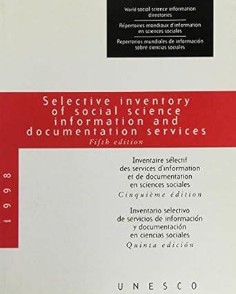 Buy Selective Inventory of Social Science Information and Documentation ...