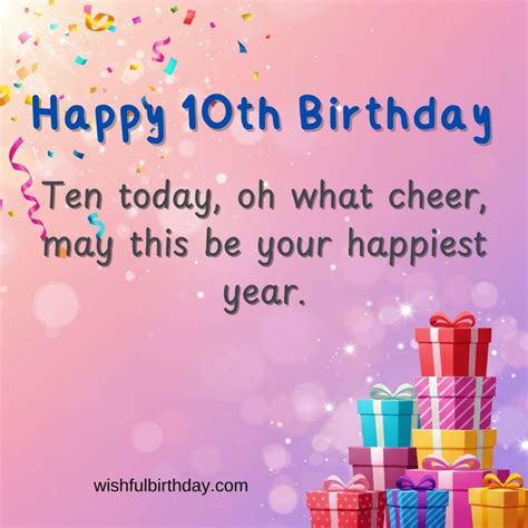 155 Happy 10th Birthday Wishes & Images Kids Will Always Remember ...