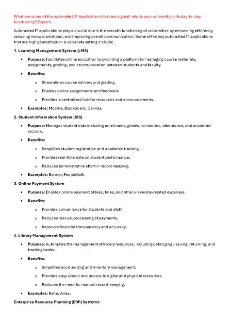 Automated IT Applications and Malcolm Baldrige Criteria: Enhancing ...