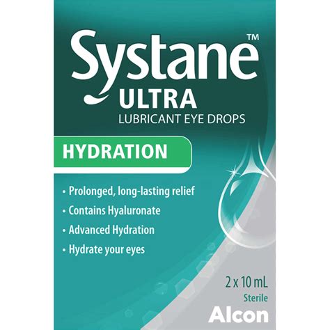 Systane Ultra Hydration Eye Drops 10ml - Relieve Dryness, Irritation ...