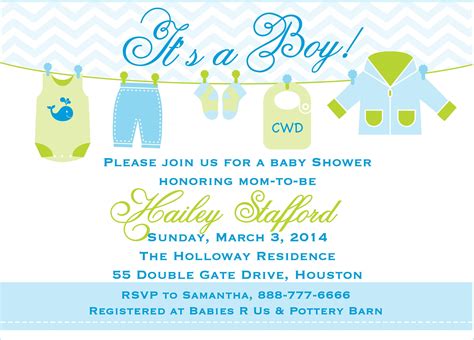 Free Printable Boy Baby Shower Invitations Templates