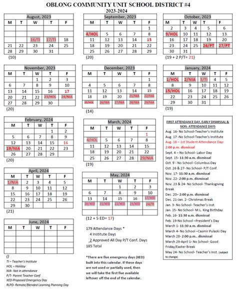 District 301 Calendar