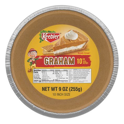 Keebler Ready Crust 10-Inch Graham Cracker Pie Crust, Premade Pie Crust ...