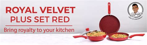 Buy Royal Velvet Non-stick Cookware Set Red,4Pc Online At Best Price ...