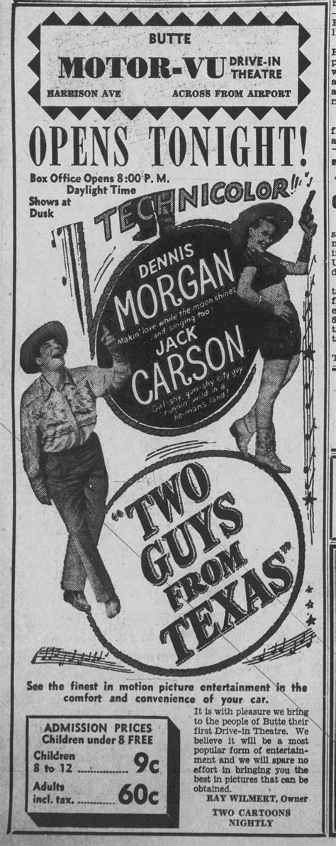 History of Drive-In Movie Theaters – Butte-Silver Bow Public Archives