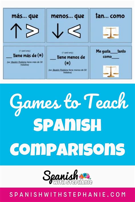How to practice comparisons in spanish – Artofit
