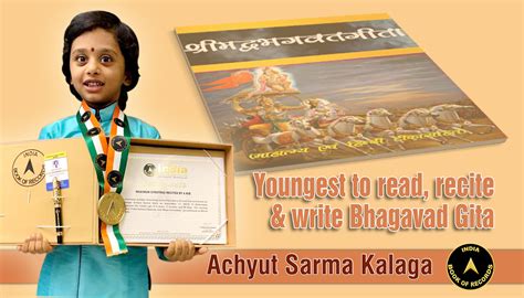 YOUNGEST TO READ, RECITE & WRITE BHAGAVAD GITA | Bhagavad gita, Young ...