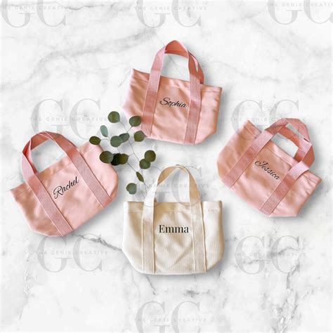 Custom Small Tote Bag Personalized Gift Bags Bachelorette Gift Small ...