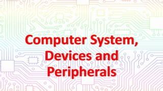 Computer System Peripherals and Components 的图像结果