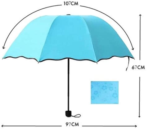 Yoyo Umbrella Fold Digital Printed Rain Sun & UV Rays Protective Manual ...