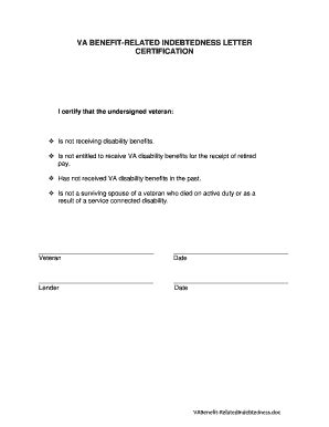 Letter Of Indebtedness - Fill and Sign Printable Template Online