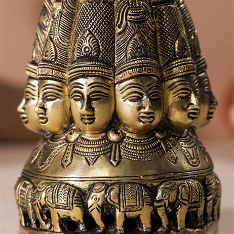 Brass Shiva Multiple Head Mukhlingam Idol (7.5 Inch) – Vedansh Craft