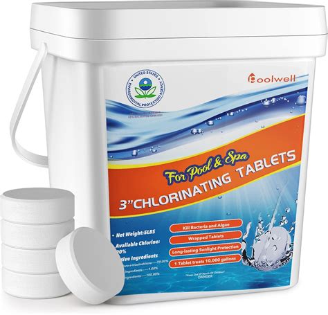 Buy POOLWELL 3-Inch Chlorine Tablets - 5Lbs at Ubuy India