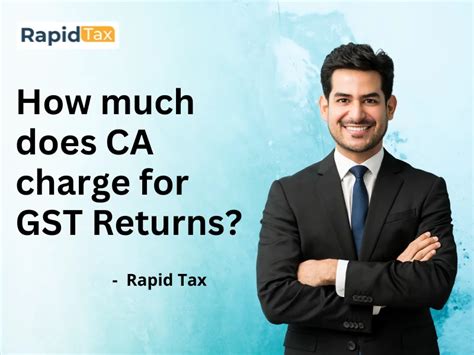 How much does CA charge for GST Returns?