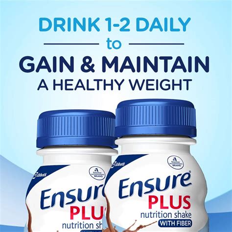 Buy Ensure Plus Nutrition Shake With Fiber, 16 Grams of Protein, Meal ...